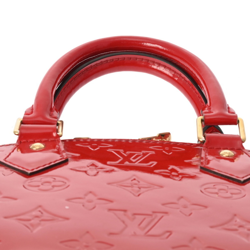 Louis Vuitton Vernis Patent Alma BB Cerise Red Monogram Handbag - Picture 4 of 12